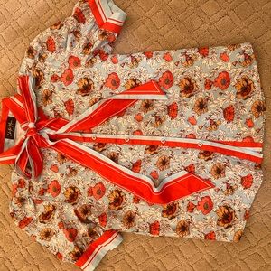 Like The Moon (boutique), Floral Two Piece Set, Large; like new